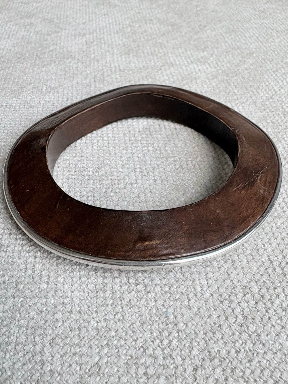 Silpada Wavy Rosewood Sterling SIlver Bangle Bracelet, B1622